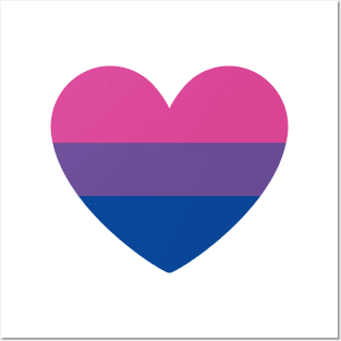 Bisexual Pride Heart Posters and Art